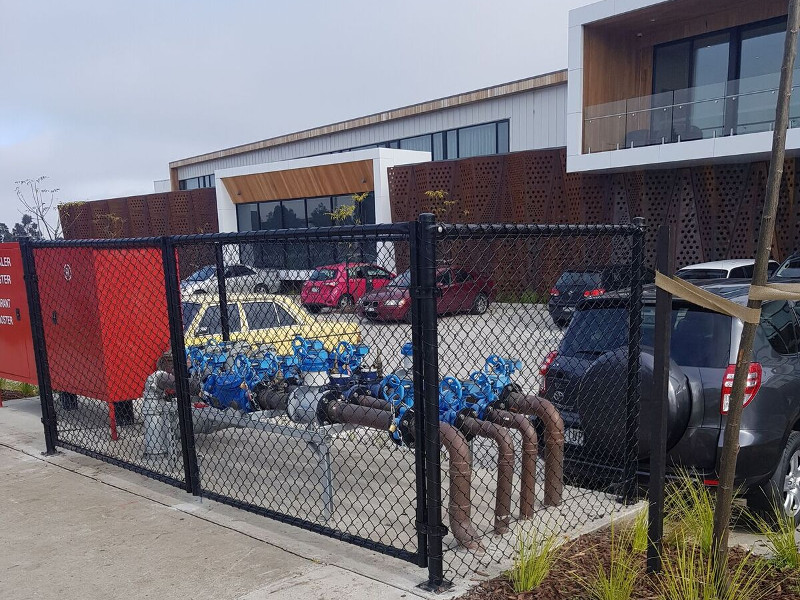 chainmesh fence cage aged care facility epping melbourne